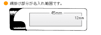 名入れ範囲